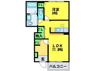 アビタシオンシャンゼリゼの物件間取画像